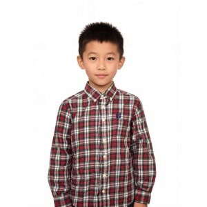 Polo Ralph Lauren Long Sleeve Poplin Button Down Shirt Boy's Size M 10-12 0222